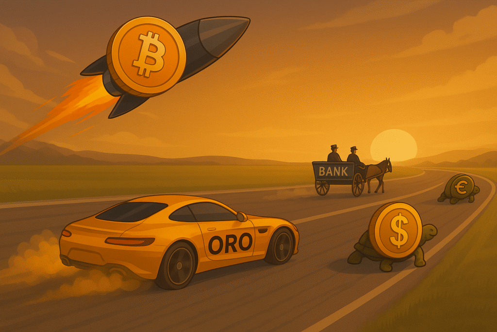 Carrera de inversión, ganador bitcoin