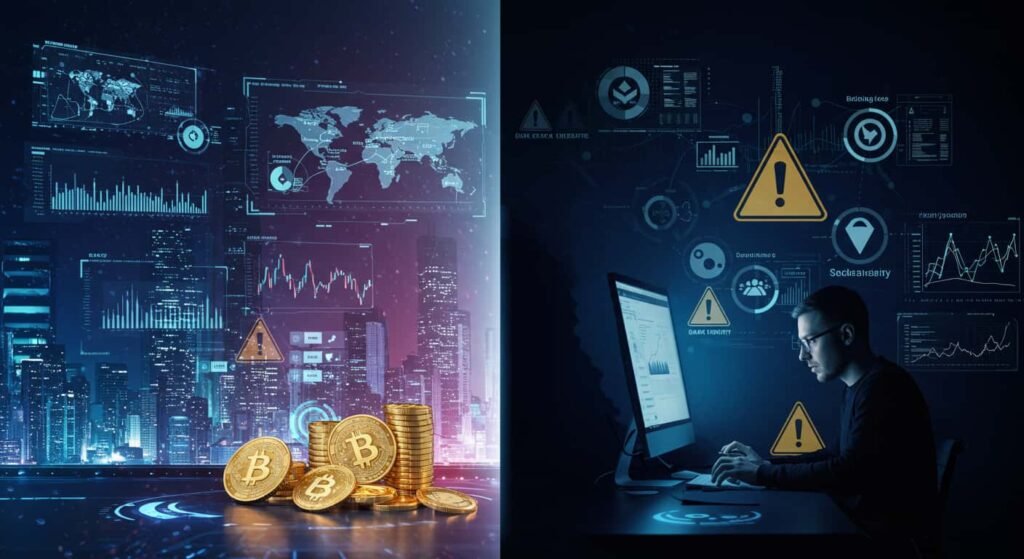 Comprar criptomonedas con precaución, persona comprando criptomonedas teniendo en cuenta todas las recomendaciones
