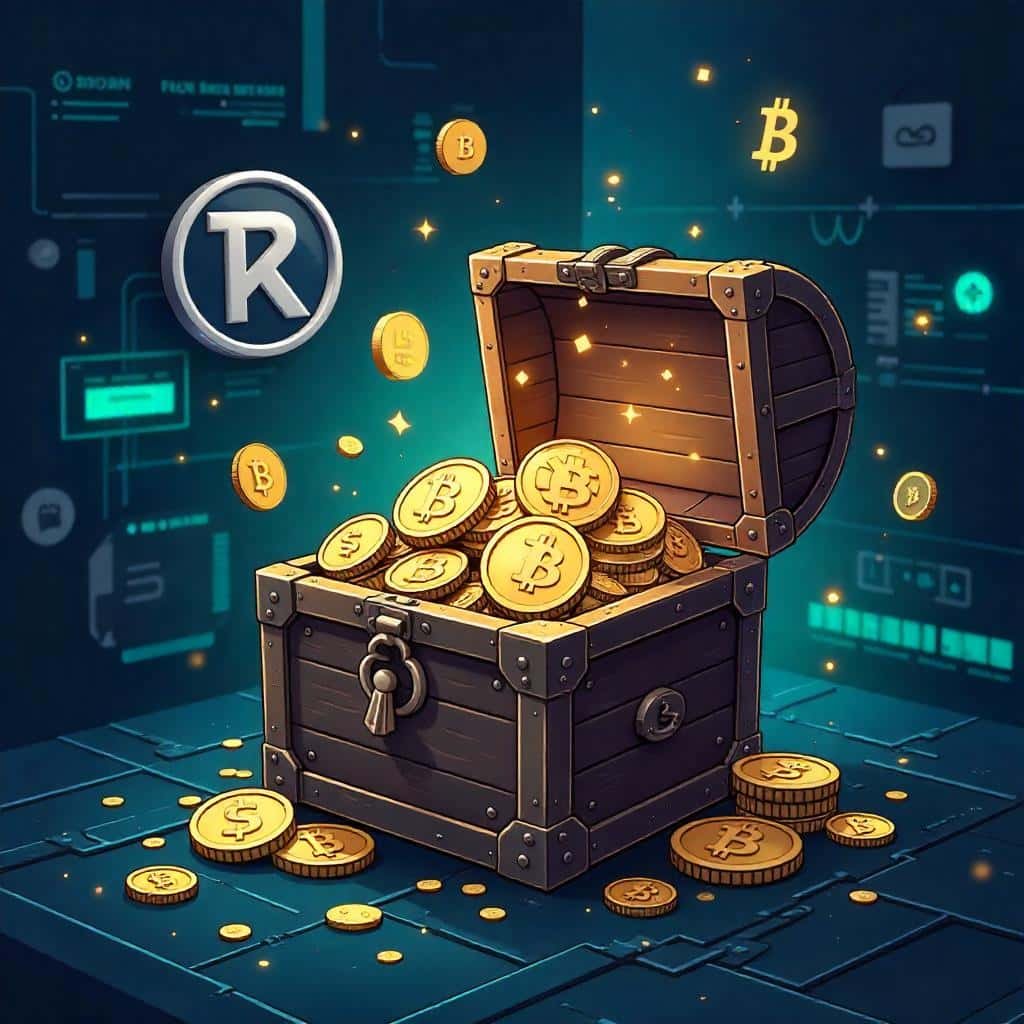 Cofre con criptomonedas
