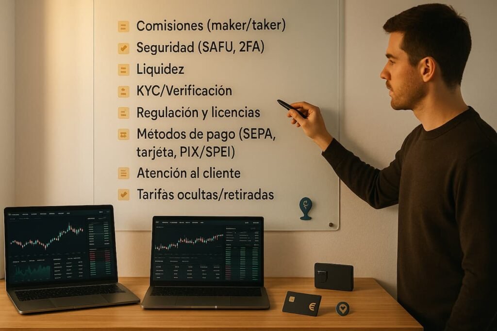 En que fijarnos de un exchange de criptomonedas