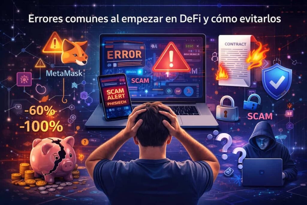 Errores comunes al empezar en DeFi y cómo evitarlos